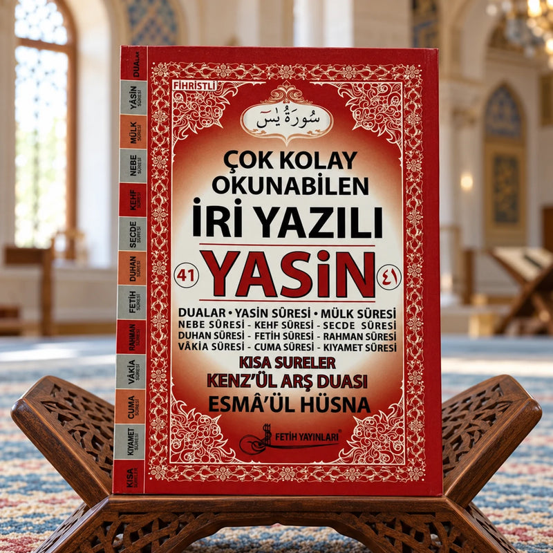 Rahle Boy Arapça İri Yazılı Yasin-i Şerif