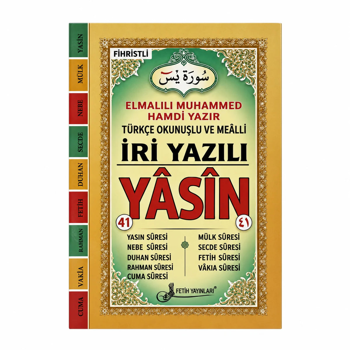 Orta Boy İri Yazılı Türkçe Okunuşlu ve Mealli Yasin-i Şerif