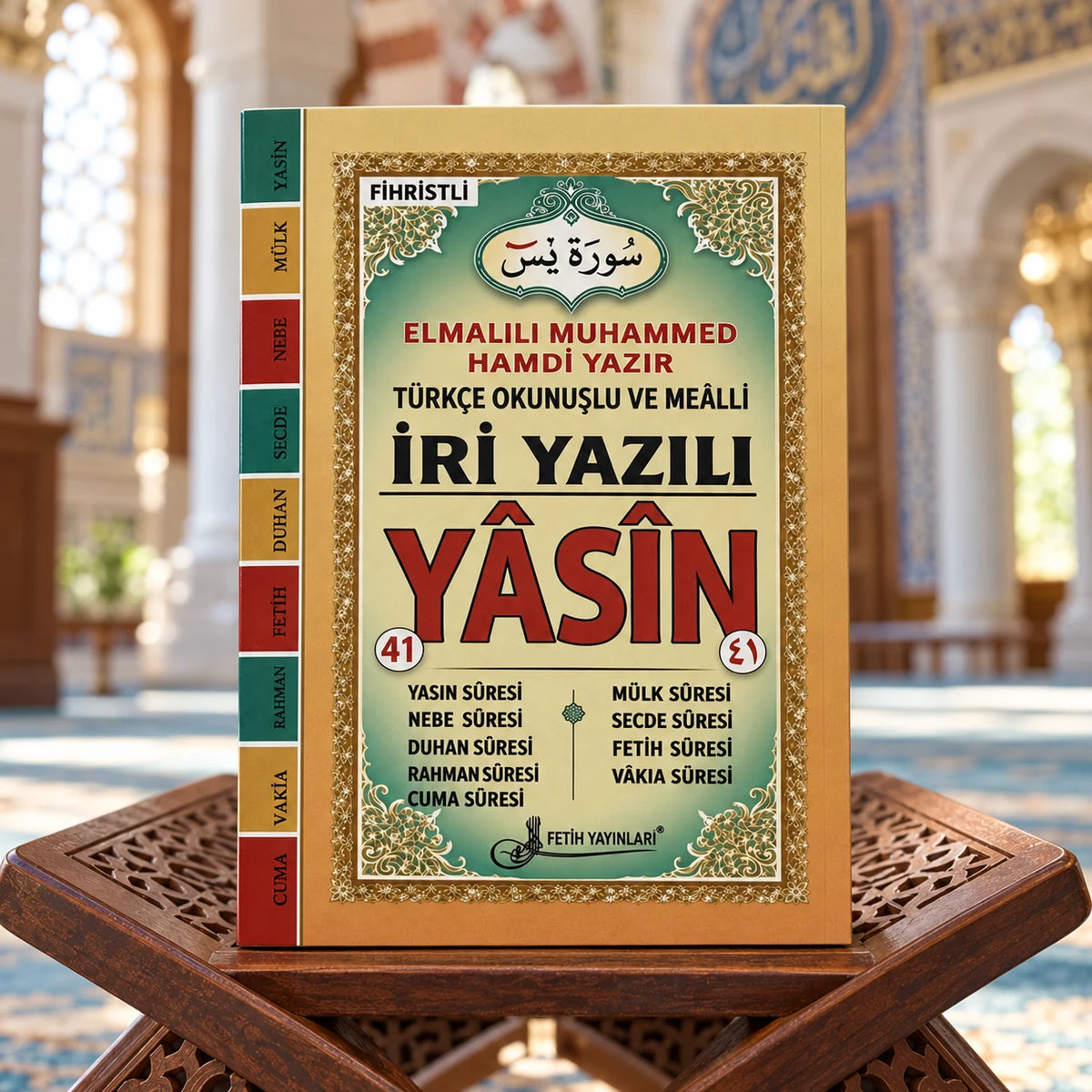 Rahle Boy İri Yazılı Türkçe Okunuşlu ve Mealli Yasin-i Şerif (192 Sayfa)