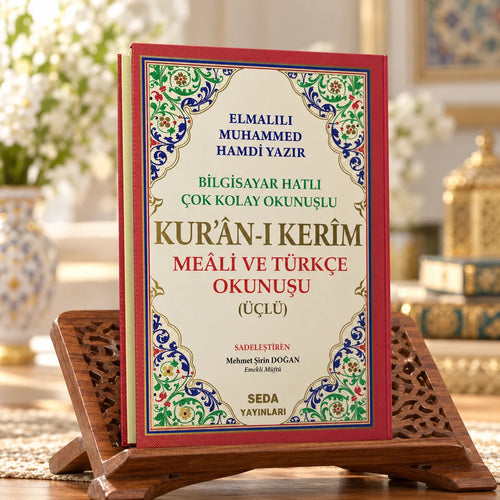 Cami Boy 3'lü Mealli ve Türkçe Okunuşlu Kur'an-ı Kerim