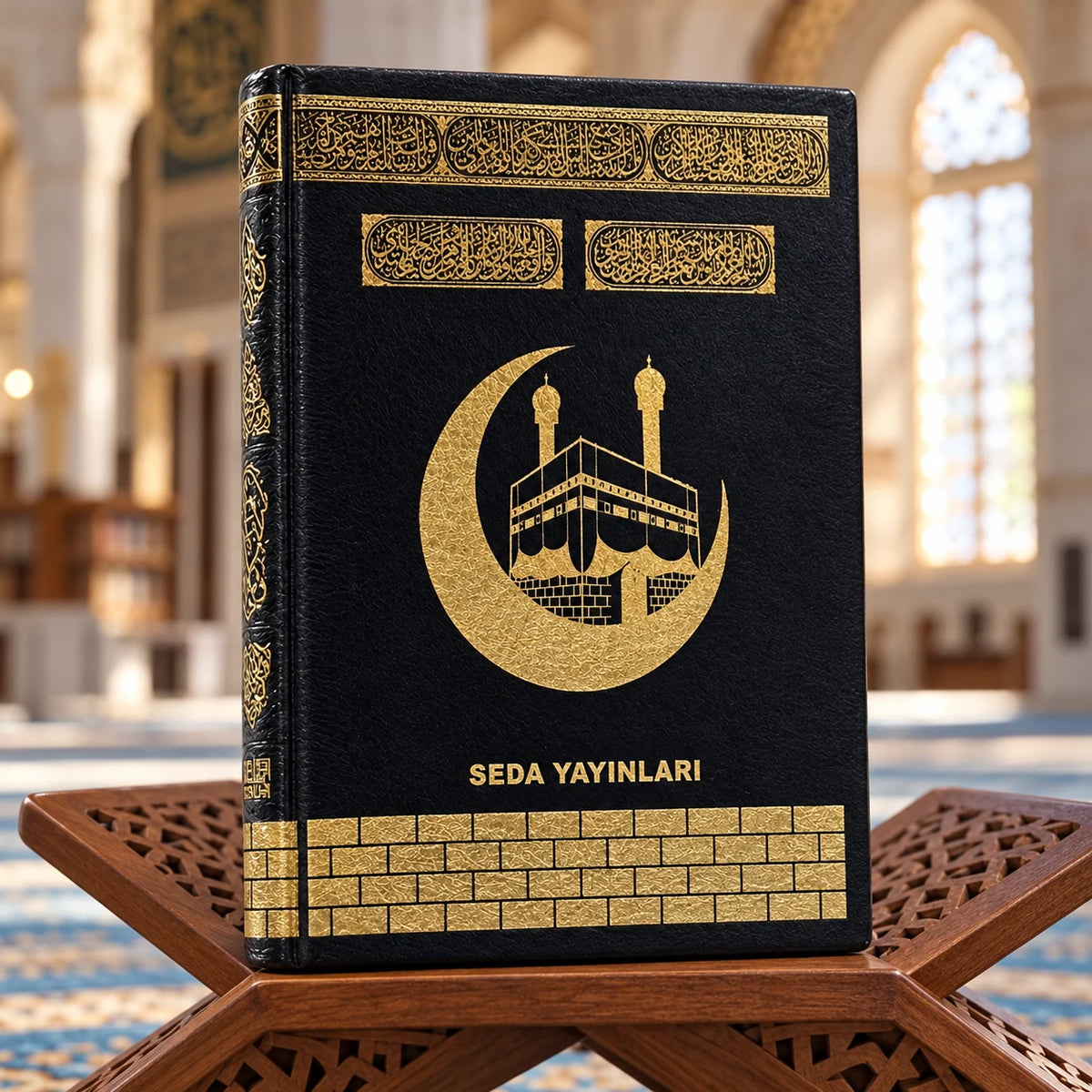 Çanta Boy Fermuarlı Bilgisayar Hatlı Kur'an-ı Kerim