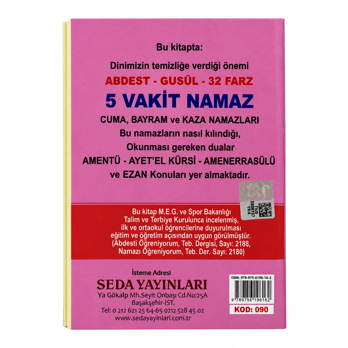 Cep Boy Abdest, Gusül ve Namazı Öğreniyorum (Hanefi)