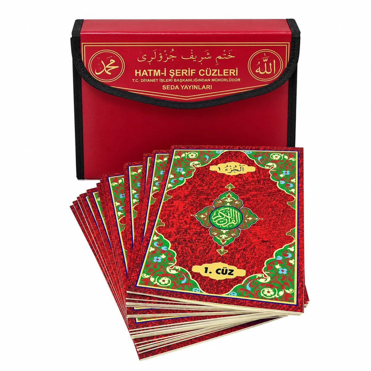 Rahle Boy Çantalı Hatm-i Şerif Cüzleri (30 Cüz)