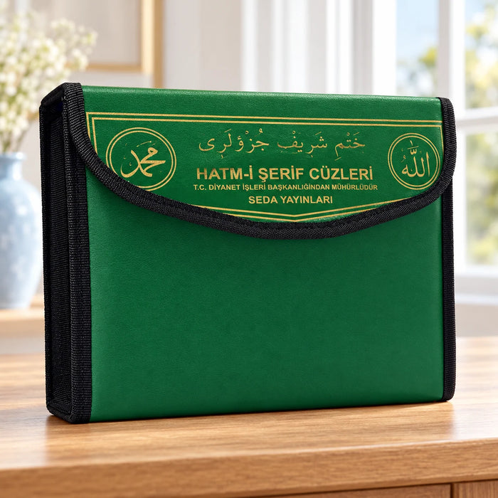 Rahle Boy Çantalı Hatm-i Şerif Cüzleri (30 Cüz)